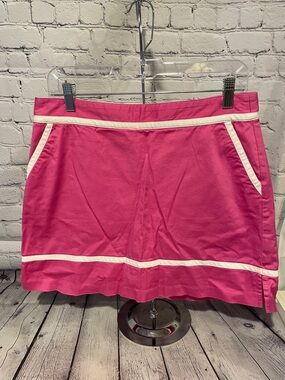 Lady Hagen Pink Skort with White Trim sz 8